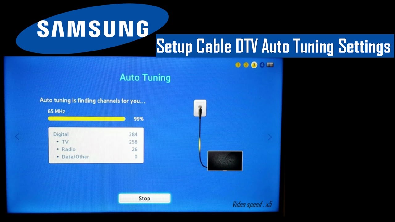 How to auto tune samsung lcd tv